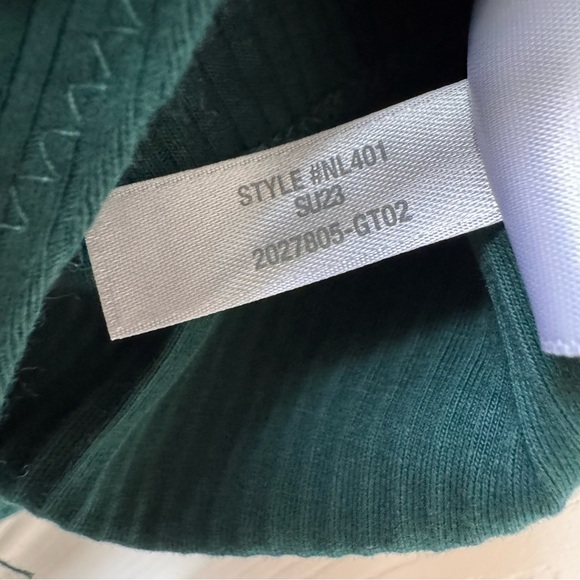 Madewell Crewneck Thong Rib Bodysuit in Sleekhold Utopian Pine Green Small - Picture 12 of 14